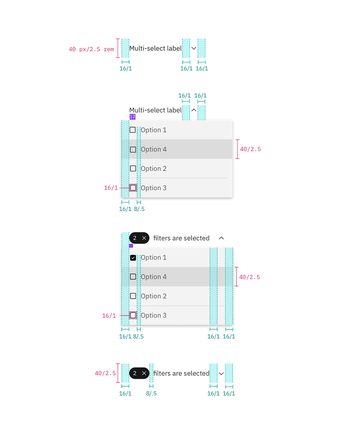 Structure and spacing for inline dropdown Structure and spacing for inline dropdown