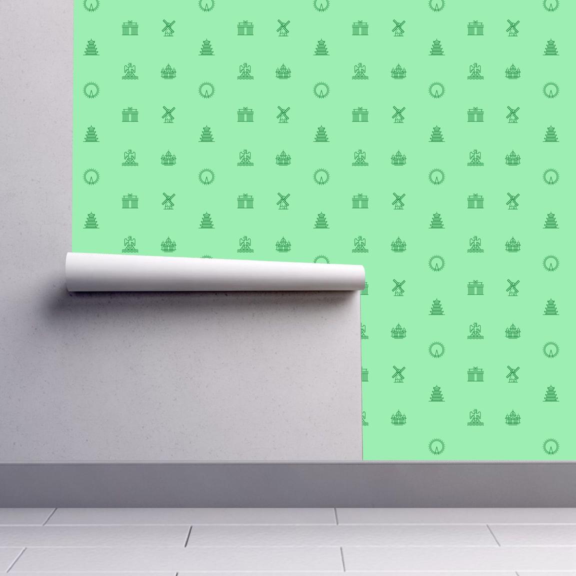Pictogram on wallpaper Pictogram on wallpaper