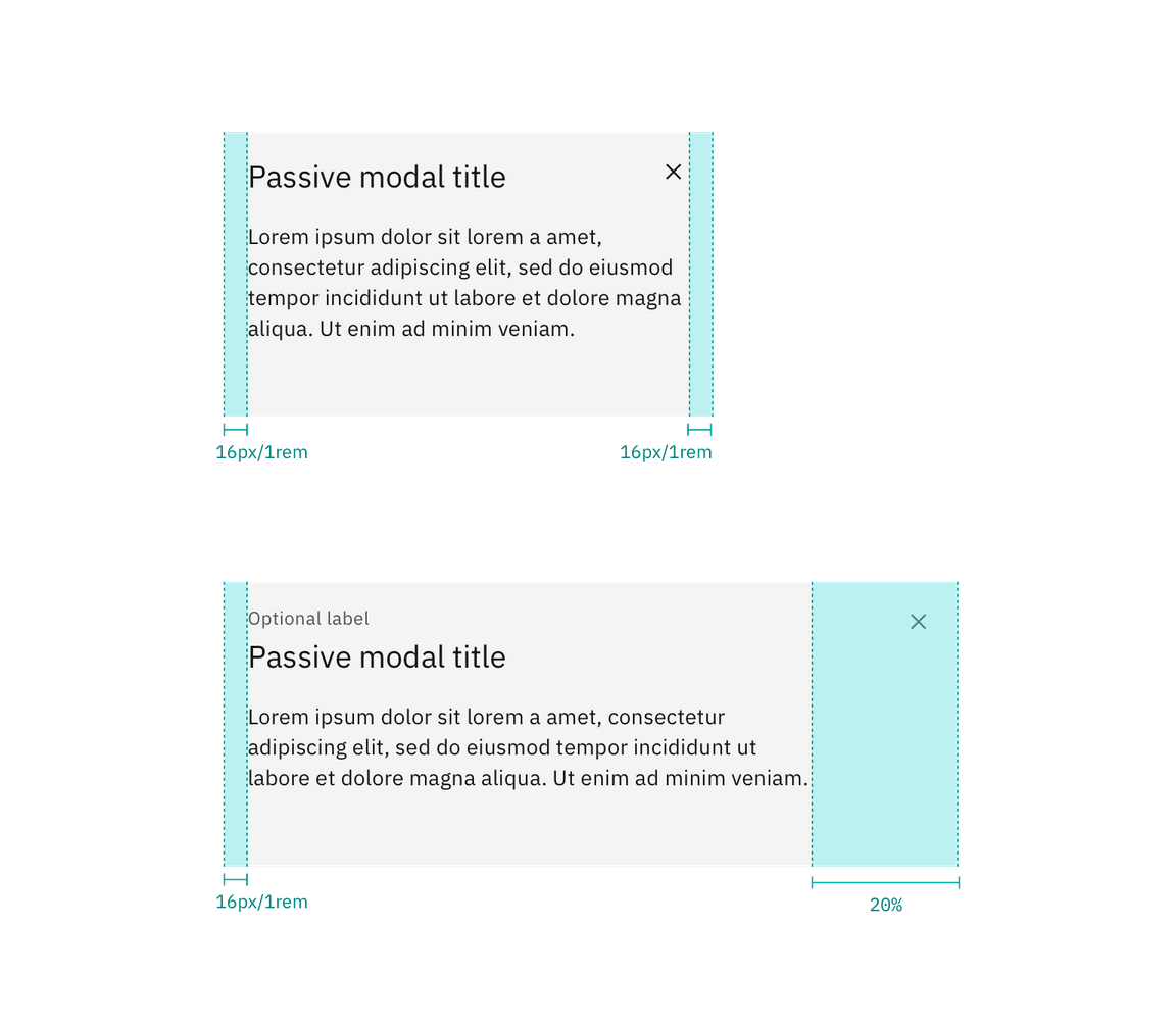 Margin-right for modals less than 36% and greater than 36% Margin-right for modals less than 36% and greater than 36%