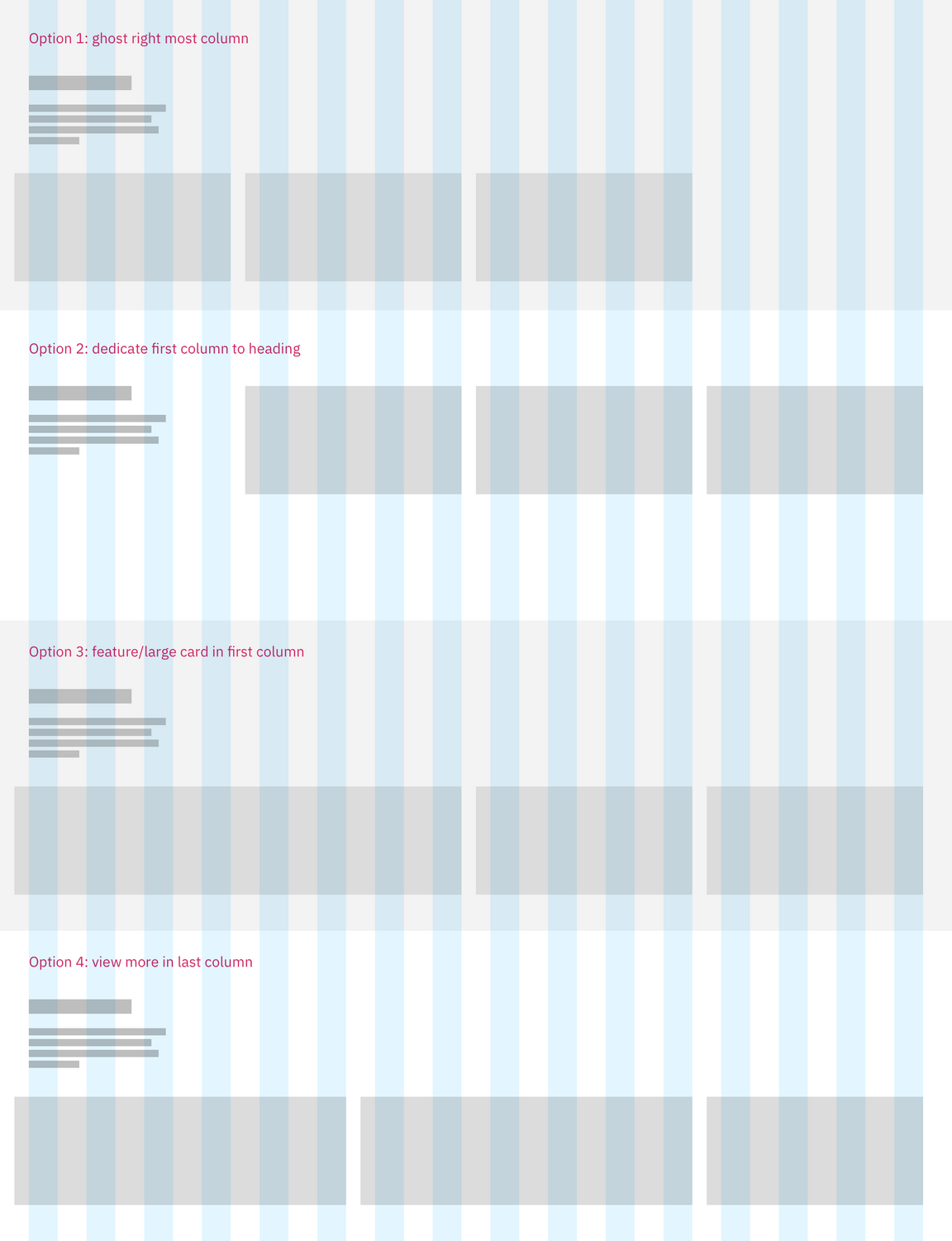 3 col layouts on Duo grid 3 col layouts on Duo grid